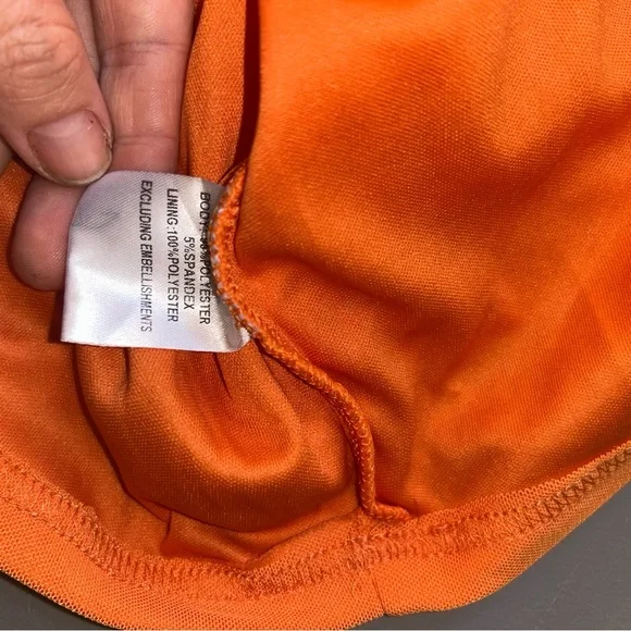 Y2K ARIZONA MINI DRESS ORANGE SIZE 8 - Picture 12 of 12